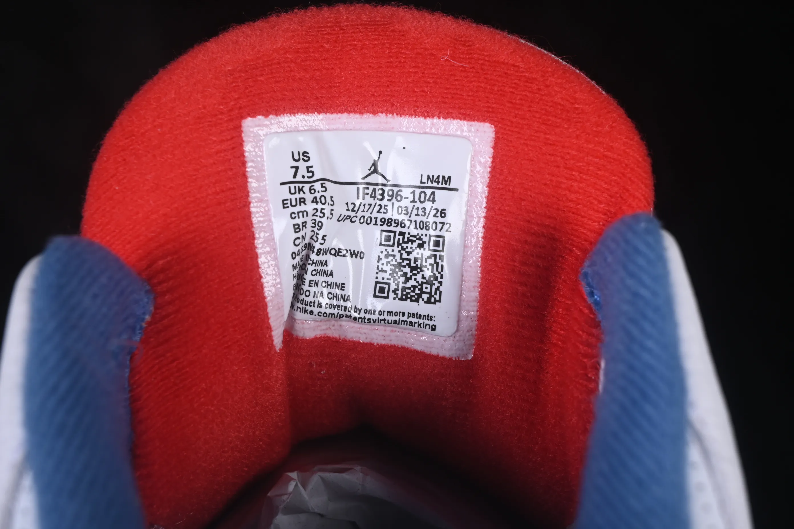 All categories Air Jordan Jordan series basketball shoes Air Jordan 3 foreign trade version Air Jordan 3 Retro "True Blue" AJ3 Joe 3 true blue color IF4396-104